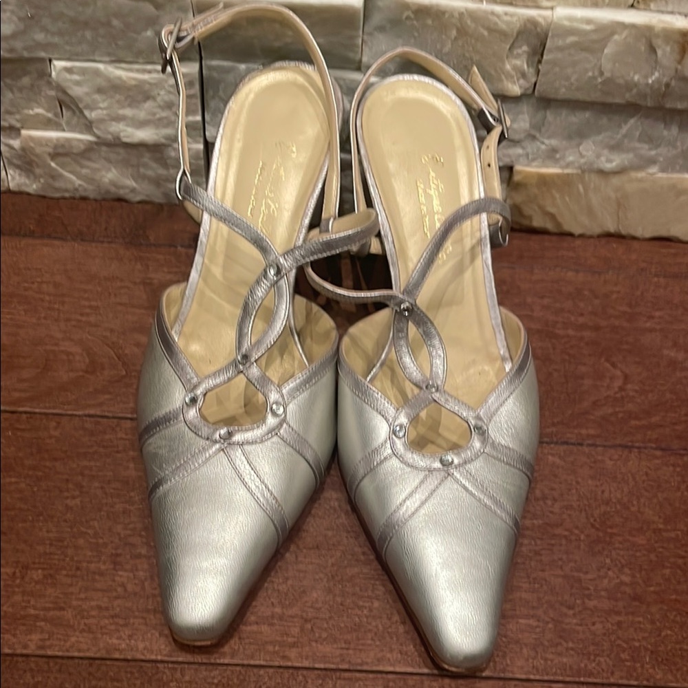 Elegant Silver Women's Heels